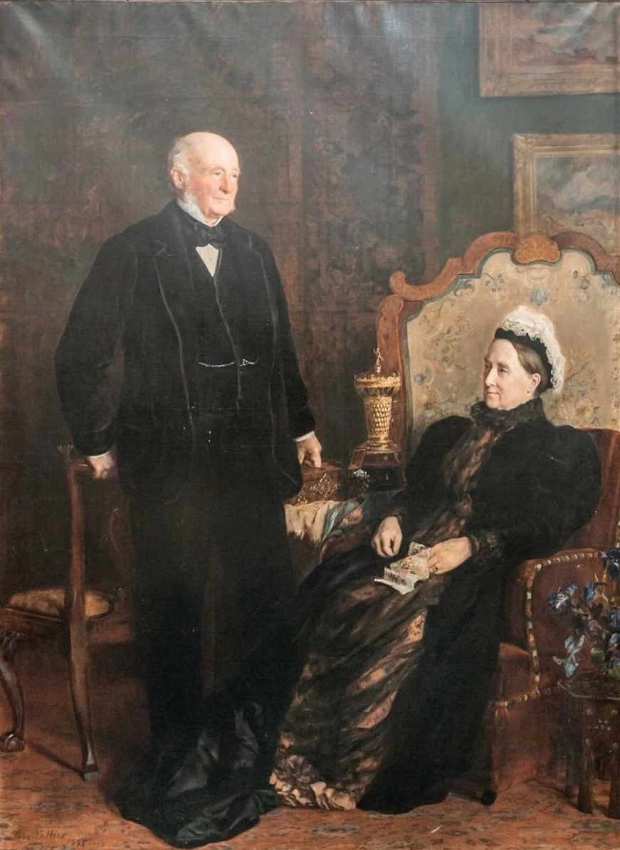 John Collier - ritratto di Henry William Cripps e sua moglie, Julia nata Lawrence